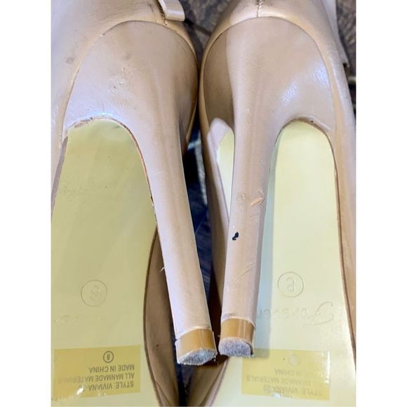 Women’s Forever Vivian Open Toe Lace Up Heels - Picture 14 of 15